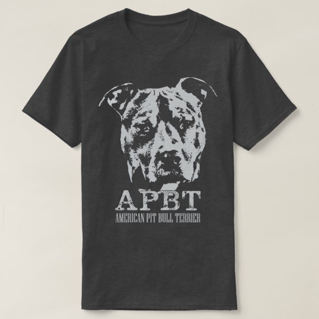 American Pit Bull Terrier APBT (3) T Shirt (Design framsida)