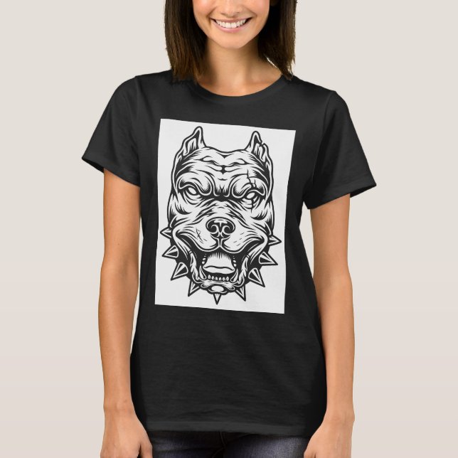 American Pit Bull Terrier Hund aveln T Shirt (Framsida)