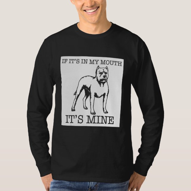 American Pit Bull Terrier hund T Shirt (Framsida)
