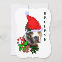 American Pit Bull Terrier jul Julkort