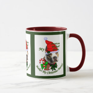 American Pit Bull Terrier-julgåvor Mugg