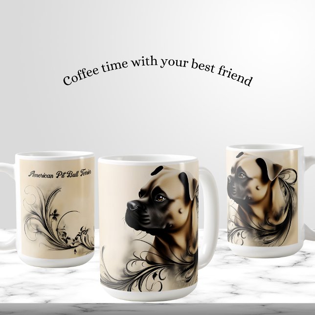 American Pit Bull Terrier Kaffemugg (Skapare uppladdad)