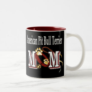 American Pit Bull Terrier MAMMA Två-Tonad Mugg