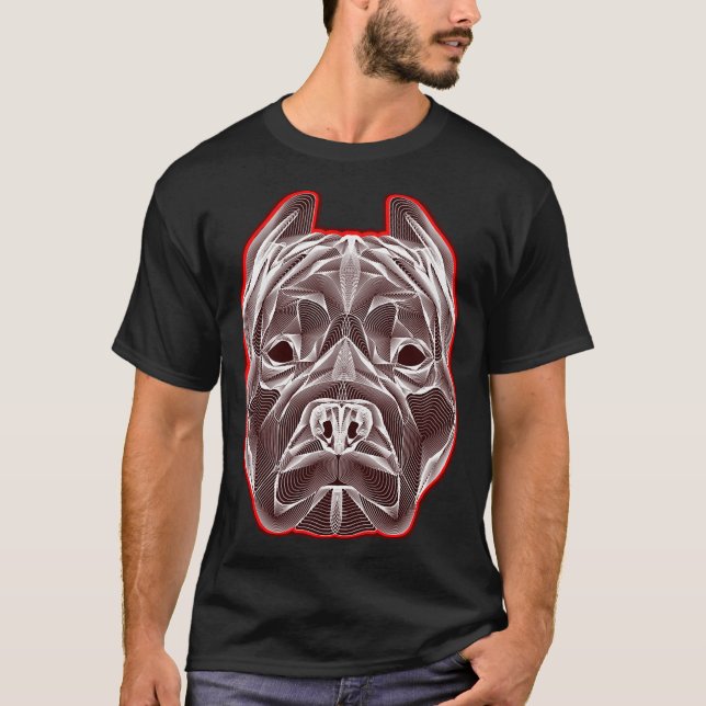 American Pit Bull Terrier T Shirt (Framsida)