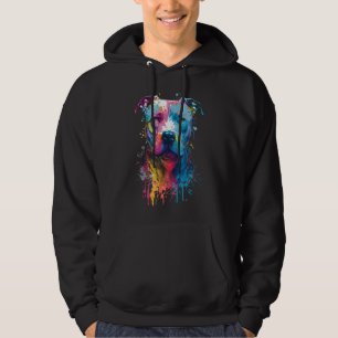 American Pitbull - Graffiti Bläck Stänk Hoodie