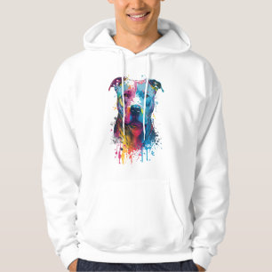 American Pitbull - Graffiti Bläck Stänk Hoodie