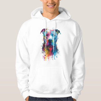 American Pitbull - Graffiti Bläck Stänk Hoodie