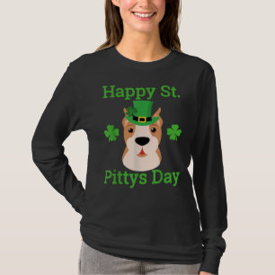 American Pitbull Lycklig St Pittys Day Funny St Pa T Shirt