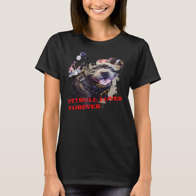 American Pitbull Pit Bull Älskare Terrier Mamma Bl T Shirt (Framsida)