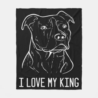 American Pitbull Terrier, jag Kärlek My Kung Fleecefilt