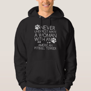 American Pitbull Terrier Pit Bull Dog Hundar Hoodie