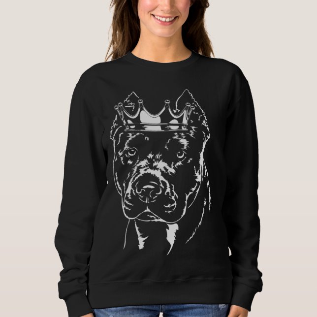 American Pitbull Terrier with crown dog mom  1 T Shirt (Framsida)