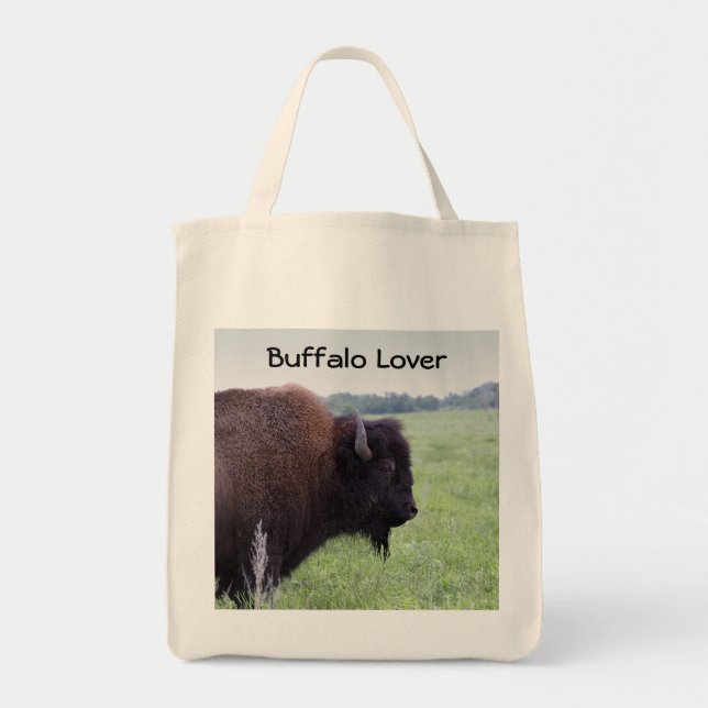 American Plains Buffalo Bison Bag Tygkasse (Framsidan)