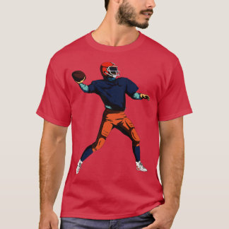 American Player Gridiron Retro Stil T Shirt