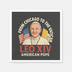 American Pope Leo Catholic Church Christian Faith Pappersservett