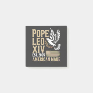 American Pope Leo Catholic Church Christian Faith Post-it Block