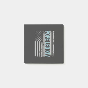 American Pope Leo Catholic Church Christian Faith Post-it Block