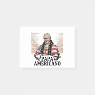 American Pope Leo Catholic Church Christian Faith Post-it Block