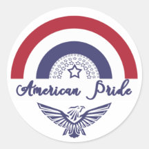 American Pride Rainbow Flagga / Eagle Sticker
