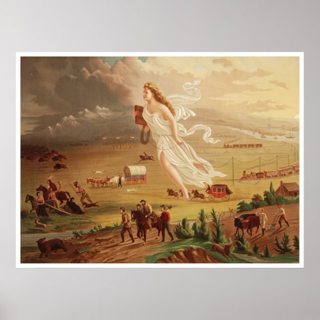 American progress - Manifest Destiny [1873] Poster (Framsidan)