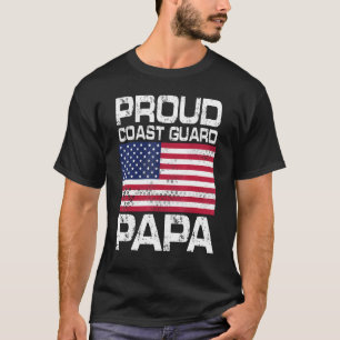 American Proud Kusten Guard Pappa Grandpa Veteran T Shirt