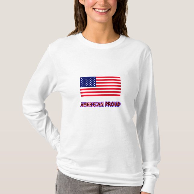 American Proud the MUSEUM Zazzle Template Tee (Framsida)