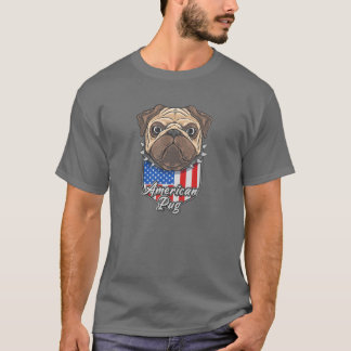AMERICAN PUG Tuff Pug T Shirt