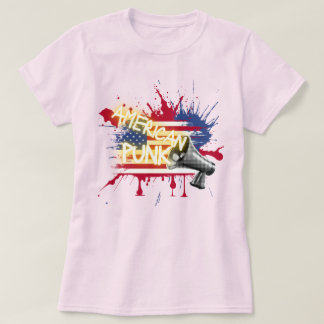 American Punk Flag T Shirt