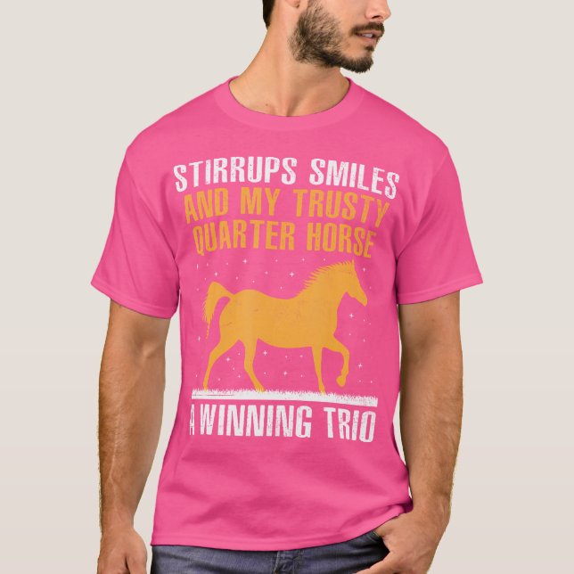 American Quarter Horse Owner Horse Riding Horses R T Shirt (Framsida)