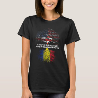 American Raised With Romanian Roots T Shirt