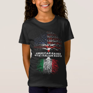 American Razed with Italy Roots Italien T Shirt
