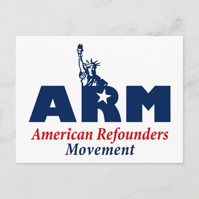 American Refounders Movement (ARM) Vykort (Framsida)