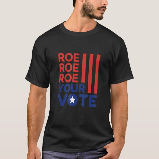 American Reproductive Rights USA Flag Liberal T Shirt (Framsida)