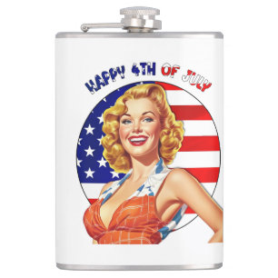 American Retro Pin-up Girl Art Fickplunta