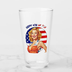 American Retro Pin-up Girl Art Glaskopp
