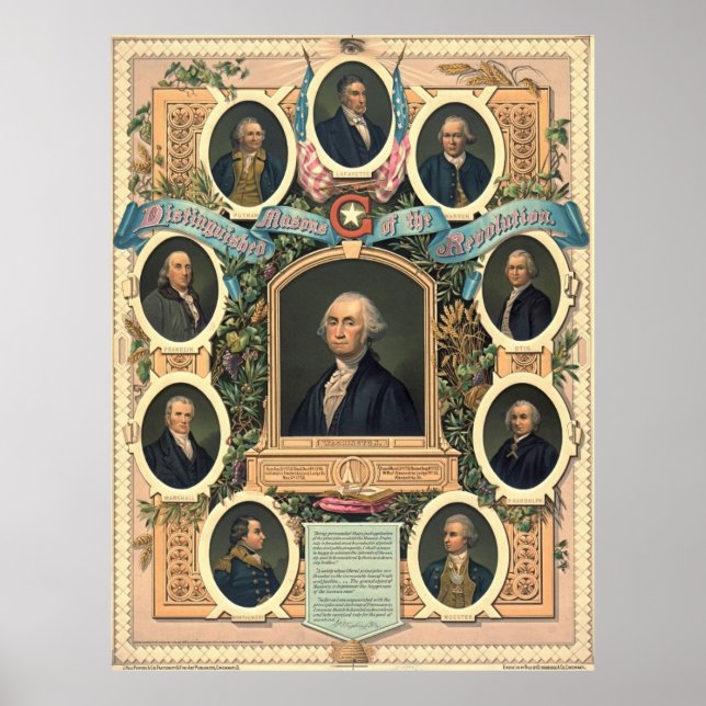 American Revolution Freemasons 1876 Poster (Framsidan)