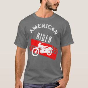 American Rider Motorcle Vintage Biker 1 T Shirt