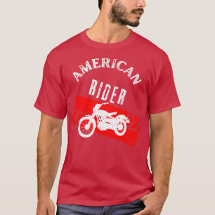 American Rider Motorcle Vintage Biker T Shirt