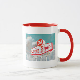 American Roadside Kaffeshoppsignatur Mugg
