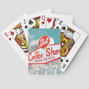 American Roadside Koffebutiksskylt Casinokort