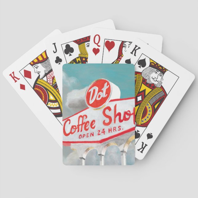 American Roadside | Koffebutiksskylt Casinokort (Baksidan)