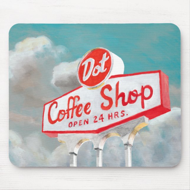 American Roadside | Koffebutiksskylt Musmatta (Framsidan)