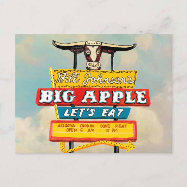 American Roadside | Restaurang-tecken Vykort (Framsida)