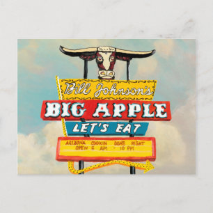 American Roadside   Restaurang-tecken Vykort