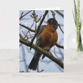 American Robin Lycklig Fars dag Card Kort