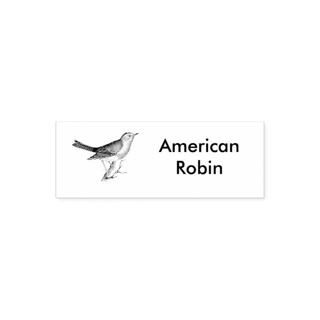 American Robin Stamper Självfärgande Stämpel (Design)