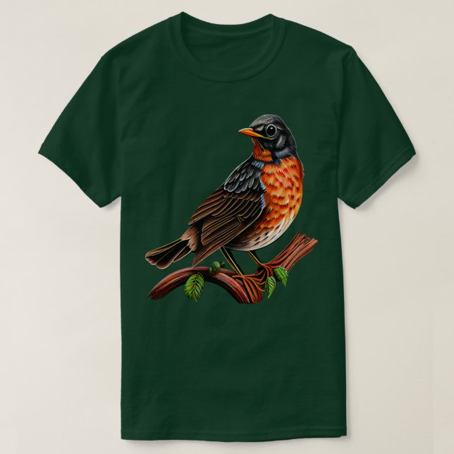 American Robin T Shirt (Design framsida)