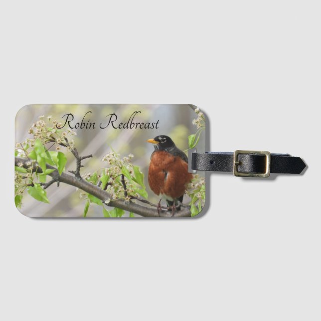 American Robin-Vår Blommars Bagagebricka (Framsida horisontal)