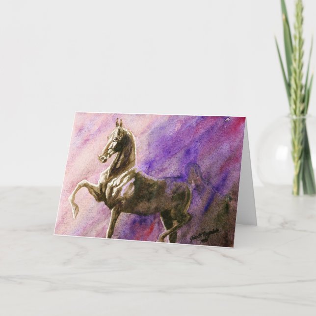 American Saddleaved Horse Blank Greeting Card Kort (Framsida)