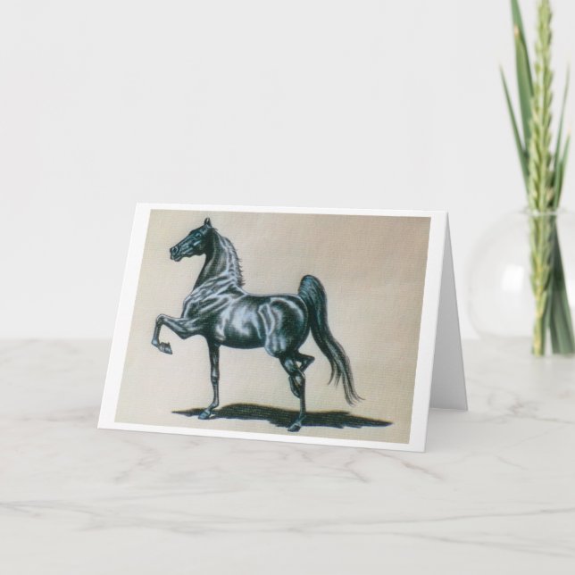 American Saddleaved Horse Blank Greeting Card Kort (Framsida)